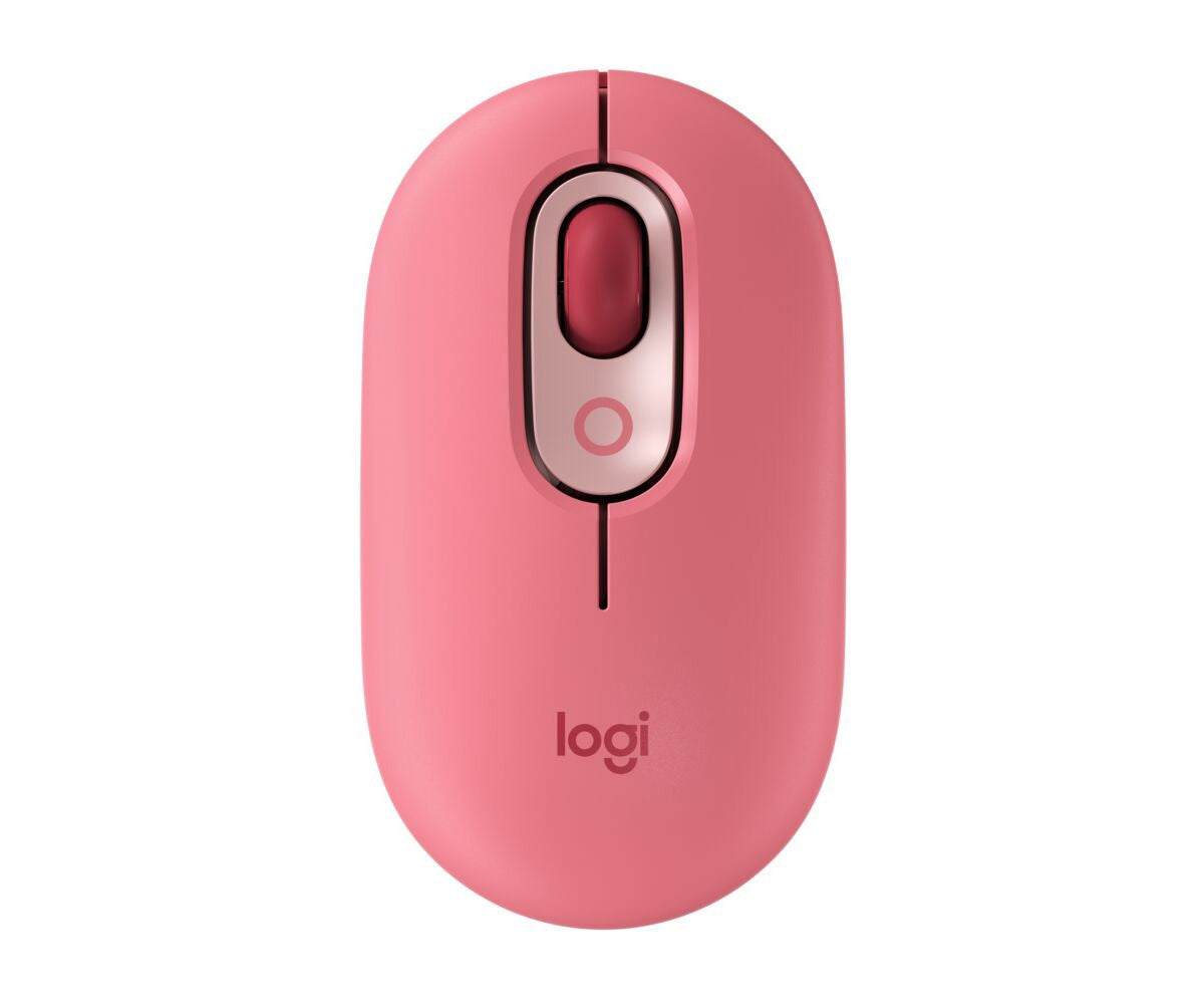 Logitech POP Mouse  Wireless Mouse with Customizable Emojis  SilentTouch Technology  Precision/Speed Scroll  Bluetooth  Heartbreaker