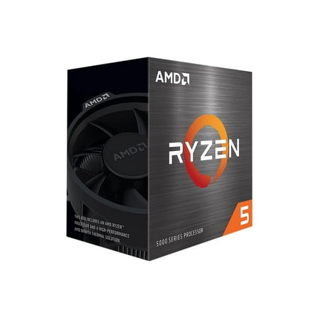 AMD - Ryzen 5 5500 3.6 GHz Six-Core AM4 Processor - Black