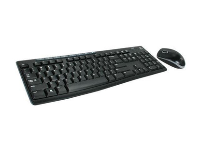Logitech MK200 Media Combo  Keyboard/Mouse  Wired  USB  Black