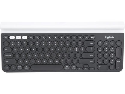 Logitech K780 Multi-Device Wireless Keyboard for Windows  Apple  Android or Chrome  Wireless 2.4GHz  Bluetooth  Smartphone and Tablet Cradle  Quiet  compatible with PC  Mac  Laptop