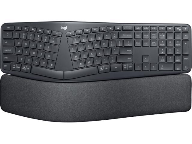 Logitech ERGO Series K860 Wireless Ergonomic Keyboard - Split Keyboard  Wrist Rest - Graphite