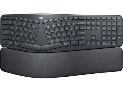 Logitech ERGO Series K860 Wireless Ergonomic Keyboard - Split Keyboard  Wrist Rest - Graphite