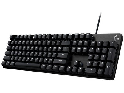 Logitech G413 SE Full-Size Corded Gaming Keyboard  PBT Keycaps  Tactile Mechanical Switches  6-Key Rollover Anti-Ghosting  FN Keys—white Backlit LED