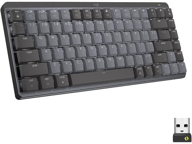 Logitech MX Mechanical Mini Wireless Illuminated Keyboard  Linear Switches  Backlit  Bluetooth  USB-C  macOS  Windows  Linux  iOS  Android  Graphite