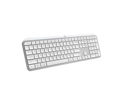 Logitech - MX Keys S Universal Full-size Wireless Scissor Keyboard for PC and Mac with Backlit keys - Pale Gray