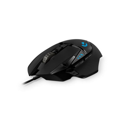 Logitech G502 HERO High Performance Wired Gaming Mouse  HERO 25K Sensor  25 600 DPI  RGB  Adjustable Weights  Black