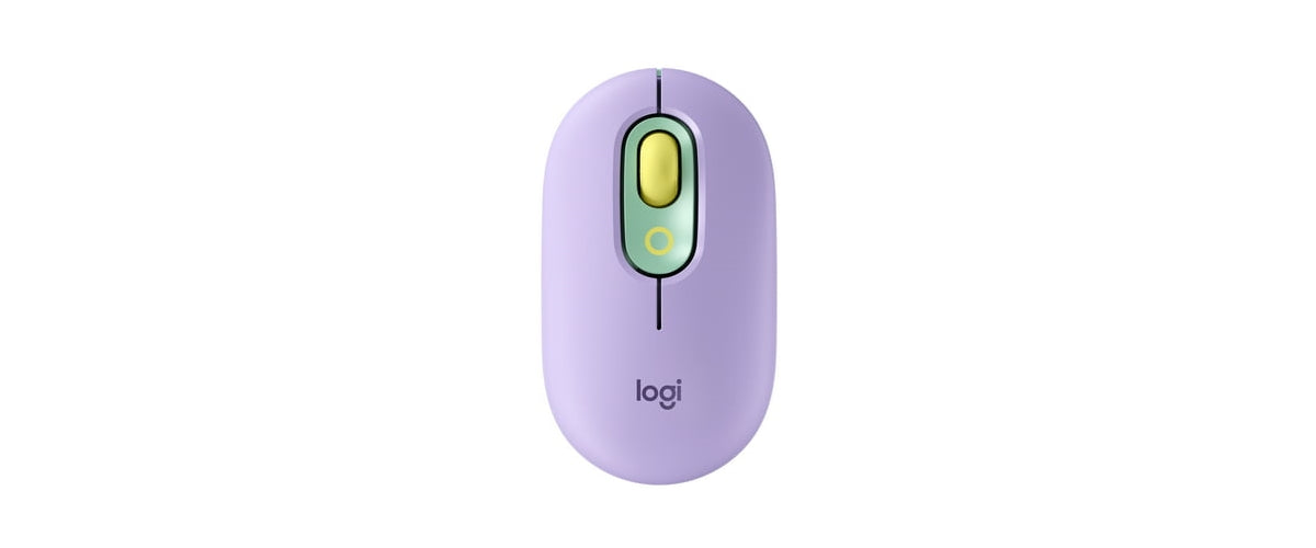 Logitech Bluetooth POP Mouse with Emoji - Daydream Mint: USB-A Compatible, 4000 dpi