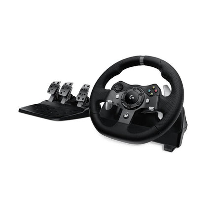 Logitech G920 Driving Force Racing Wheel and Floor Pedals  Real Force Feedback  Stainless Steel Paddle Shifters  Leather Steering Wheel Cover for Xbox Series X|S  Xbox One  PC  Mac - Black