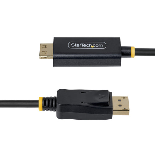 StarTech.com 3ft DisplayPort to HDMI Adapter Cable with Gripping Connectors, 4K 60Hz, HDR, Uni-Directional DP to HDMI Video Converter, DP Desktop to HDMI Monitor