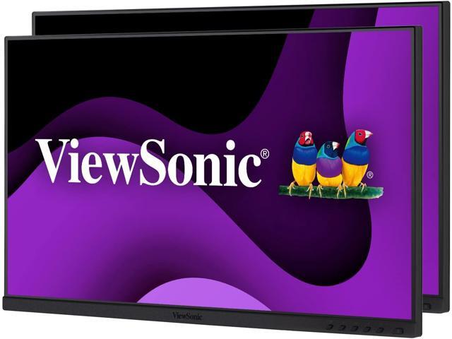 ViewSonic VG2448A-2_H2 24 Inch Dual Pack Head-Only 1080p IPS Monitor with Ultra-Thin Bezels  HDMI  DisplayPort  USB  and VGA for Home and Office