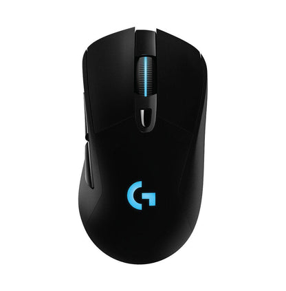 Logitech G703 LIGHTSPEED Wireless Gaming Mouse w/ HERO 25K Sensor  LIGHTSYNC RGB  POWERPLAY Compatible  Lightweight 95g+10g Optional  100-25 600 DPI  Rubber Side Grips