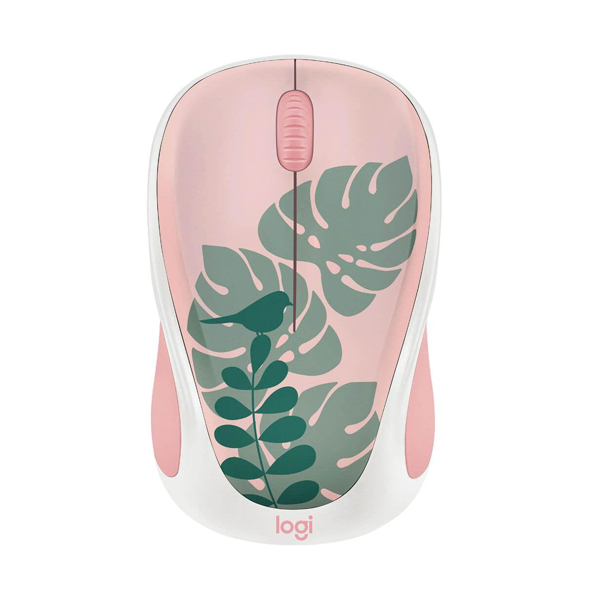 Logitech - Design Collection Limited Edition Wireless Compact Mouse with Colorful Designs  Chirpy Bird