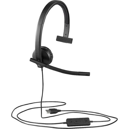 Logitech H570e USB Corded Single-Ear Headset - 981-000570