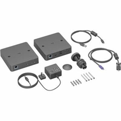 Logitech Extend - 2 x Network (RJ-45) - 5 x USB - 1 x HDMI Out - 2160p - 4K - 3840 x 2160 - Twisted Pair - Category 6  Category 6a  Category 5e - Notebook  Video Conferencing Camera  Meeting Room  ...