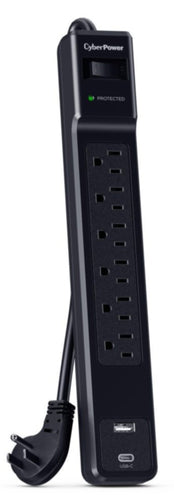 CyberPower 6 Outlet Surge Strip With USB