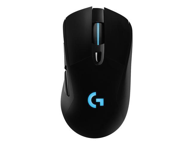 Logitech G703 LIGHTSPEED Wireless Gaming Mouse w/ HERO 25K Sensor  LIGHTSYNC RGB  POWERPLAY Compatible  Lightweight 95g+10g Optional  100-25 600 DPI  Rubber Side Grips