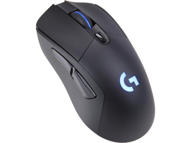 Logitech G703 LIGHTSPEED Wireless Gaming Mouse w/ HERO 25K Sensor  LIGHTSYNC RGB  POWERPLAY Compatible  Lightweight 95g+10g Optional  100-25 600 DPI  Rubber Side Grips
