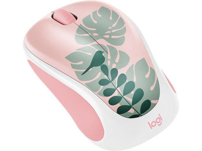 Logitech - Design Collection Limited Edition Wireless Compact Mouse with Colorful Designs  Chirpy Bird