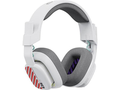 ASTRO A10 Gaming Headset Gen 2 Wired Headset - Over-ear gaming headphones with flip-to-mute microphone  32 mm drivers  compatible with PlayStation  PC  White