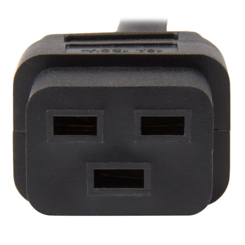 StarTech.com 6ft (1.8m) Heavy Duty Power Cord, NEMA 5-15P to C19 AC Power Cord, 15A 125V, 14AWG, Computer Power Cord, Heavy Gauge Power Cable for PDUs and Network Equipment, NEMA 5-15P to IEC 60320 C19 Power Cord