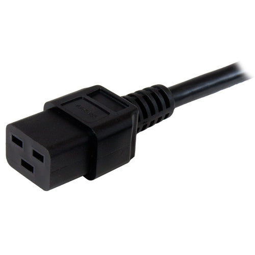 StarTech.com 6ft (1.8m) Heavy Duty Power Cord, NEMA 5-15P to C19 AC Power Cord, 15A 125V, 14AWG, Computer Power Cord, Heavy Gauge Power Cable for PDUs and Network Equipment, NEMA 5-15P to IEC 60320 C19 Power Cord
