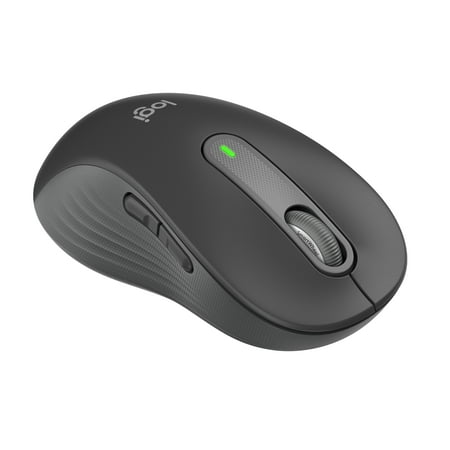 Logitech Signature M650 L Left Full Size Wireless Mouse - For Large Sized Hands  2-Year Battery  Silent Clicks  Customizable Side Buttons  Bluetooth  Graphite