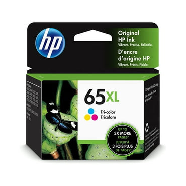 HP 65XL Tri-color Original Ink Cartridge  ~300 pages  N9K03AN#140