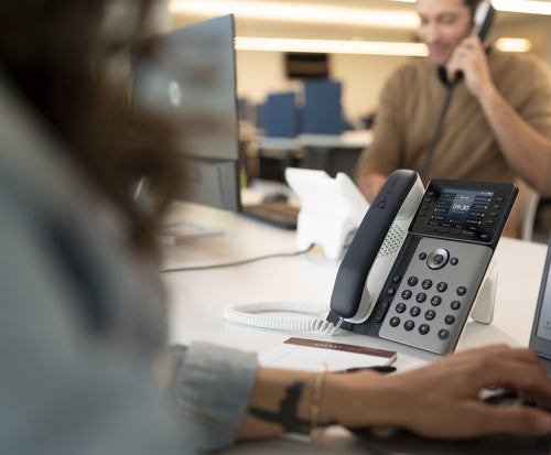 HP Poly Edge E350 IP Phone and PoE-enabled