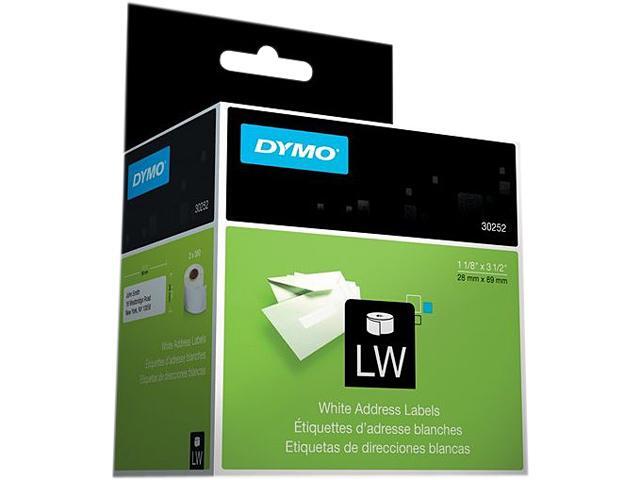 DYMO Authentic LW White Mailing Address Labels  DYMO Labels for LabelWriter Label Printers  1-1/8  x 3-1/2   2 Rolls of 350 (700 Total)
