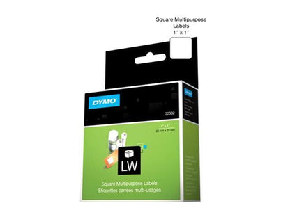 DYMO Authentic LW Multi-Purpose Square Labels for LabelWriter Printers  1  x 1   1 Roll of 750