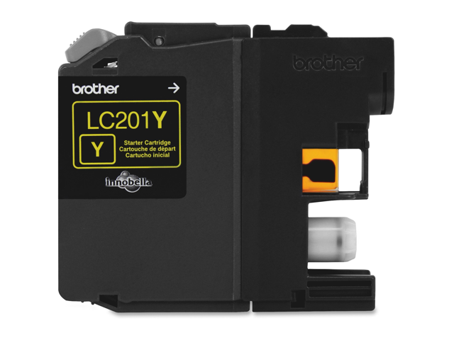 Brother Innobella LC201Y Yellow Ink Cartridge - Inkjet - Standard Yield - 260 Pages - Yellow - 1 Each LC201YS