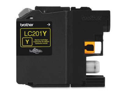 Brother Innobella LC201Y Yellow Ink Cartridge - Inkjet - Standard Yield - 260 Pages - Yellow - 1 Each LC201YS
