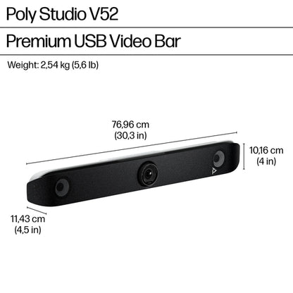 HP Poly Studio V52 USB Video Bar