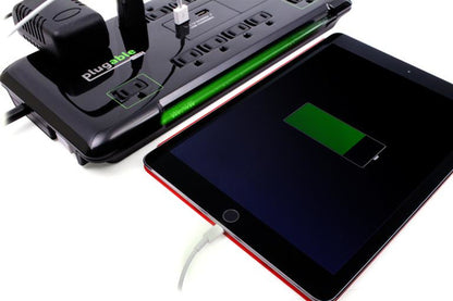 Plugable Technologies PS12-USB2B surge protector Black 12 AC outlet(s) 120 V 1.89 m