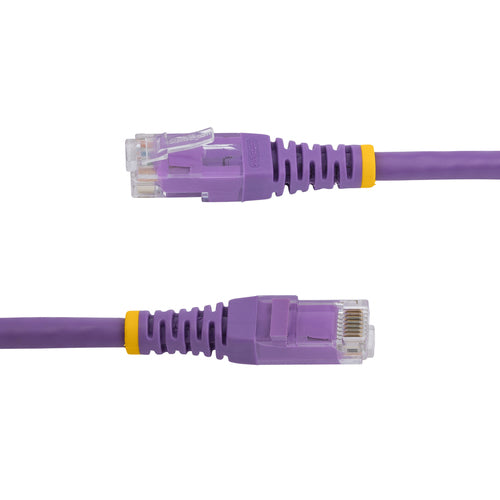StarTech.com 6ft CAT6 Ethernet Cable - Purple CAT 6 Gigabit Ethernet Wire -250MHz 100W PoE RJ45 UTP Molded Network/Patch Cord w/Strain Relief/ Individually Tested