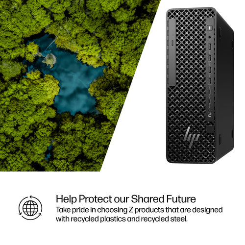 HP Z2 SFF G1i Wolf Pro Security Edition Intel Core Ultra 7 265 32 GB DDR5-SDRAM 1 TB SSD NVIDIA RTX A1000 Windows 11 Pro Workstation AI Workstation, AI PC Black