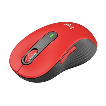 Logitech Signature M650 L Full Size Wireless Mouse - For Large Sized Hands  2-Year Battery  Silent Clicks  Customizable Side Buttons  Bluetooth  Red