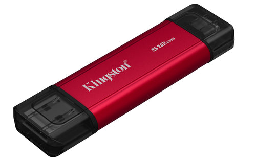 Kingston Technology 512GB Dual USB-A/C Portable SSD, Up to 1050MB/s USB 3.2 Gen 2