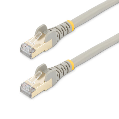 StarTech.com 12ft CAT6a Ethernet Cable - 10 Gigabit Shielded Snagless RJ45 100W PoE Patch Cord - 10GbE STP Network Cable w/Strain Relief - Gray Individually Tested/Wiring is UL Certified/TIA