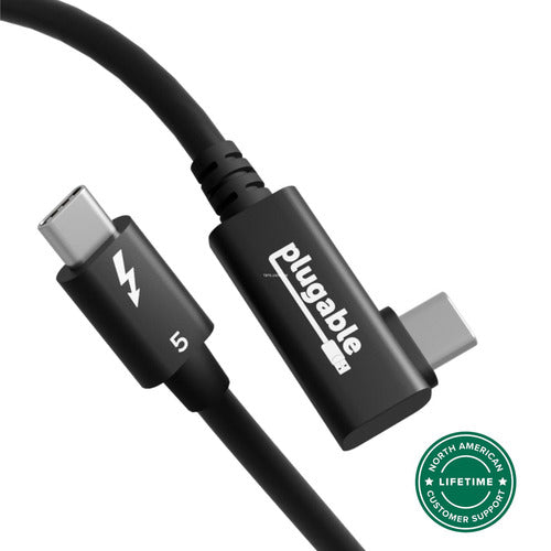 Plugable Technologies TBT5-240W80R Thunderbolt cable 0.8 m 120 Gbit/s Black