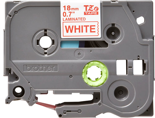Brother TZE242G label-making tape Red on white TZe