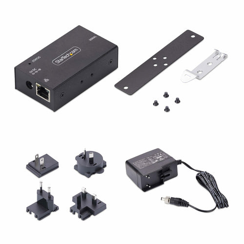 StarTech.com 1-Port Serial to Ethernet Adapter, IP Serial Device Server For Remote RS232 Devices, Wall/DIN Rail Mountable, Metal Housing, RJ45 LAN to DB9 Serial Converter, TAA