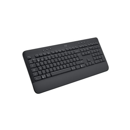 Logitech Signature K650 Comfort Full-Size Wireless Keyboard with Wrist Rest  Bluetooth and Logi Bolt USB receiver  Deep-Cushioned Keys  Numpad  Compatible with Window/Mac