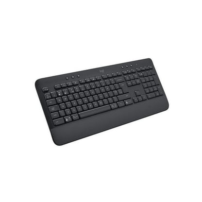 Logitech Signature K650 Comfort Full-Size Wireless Keyboard with Wrist Rest  Bluetooth and Logi Bolt USB receiver  Deep-Cushioned Keys  Numpad  Compatible with Window/Mac