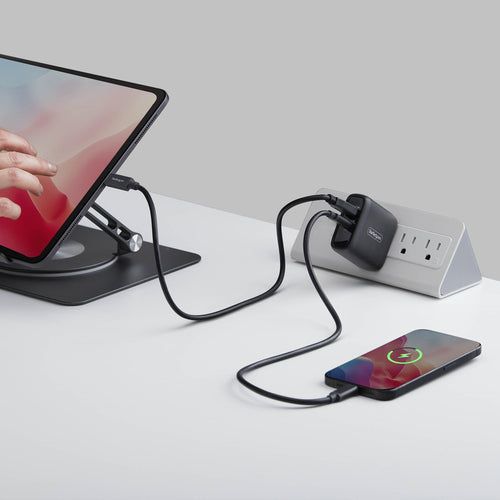 StarTech.com 37W USB-C & USB-A Wall Charger, Portable Charger with USB Power Delivery Fast Charging, 25W USB-C PD / 12W USB-A Output, Dual-Port USB-C/USB-A