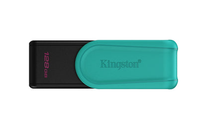 Kingston Technology DataTraveler 128GB Portable USB 3.2 Gen 1 Exodia S (Black/Turquoise)