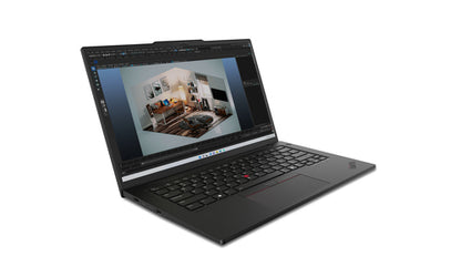 Lenovo ThinkPad P14s Gen 5 (Intel) Intel Core Ultra 7 155H Laptop 36.8 cm (14.5") Touchscreen WQXGA 16 GB DDR5-SDRAM 512 GB SSD NVIDIA RTX 500 Ada Wi-Fi 6E (802.11ax) Windows 11 Pro English Black
