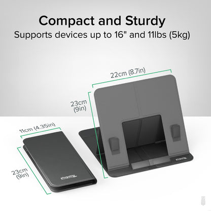 Plugable Technologies Foldable Laptop Stand with 4 Adjustable Angles for Tablets and Laptops up to 16", MacBook and PC, iPad Holder for Drawing Tablet (PT-STANDX)