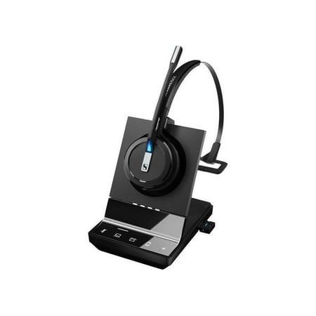 EPOS IMPACT SDW 5016 1000621 Single-Sided Wireless DECT Headset for Desk Phone Softphone/PC& Mobile Phone Connection Dual Microphone Ultra Noise-Canceling  Black  3 inches
