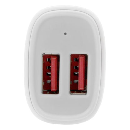 StarTech.com Dual-Port USB Car Charger - 24W/4.8A - White